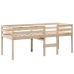 vidaXL augstā gulta ar jumtu, 80x200 cm, priedes masīvkoks