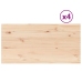 vidaXL galda virsmas, 4 gab., 90x45x2,5 cm, taisnstūra, priedes koks
