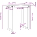 Virtuves Galds, O-Rāmis, 80X50X75 Cm, Priedes Koks, Čuguns Vidaxl