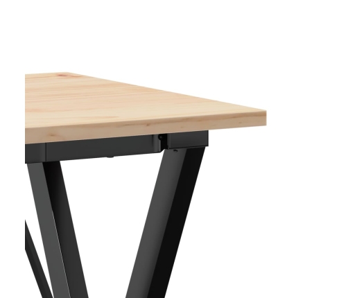 Virtuves Galds, X-Rāmis, 50X50X75 Cm, Priedes Koks, Čuguns Vidaxl