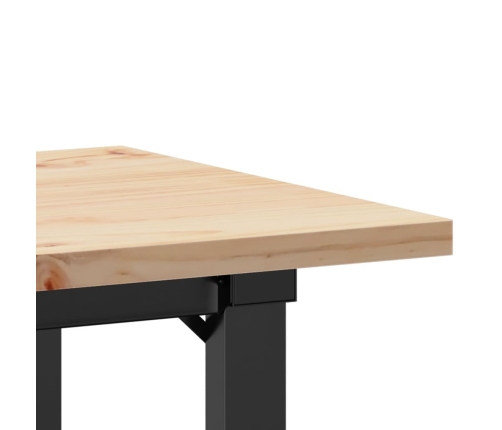 Virtuves Galds, O-Rāmis, 80X50X75,5 Cm, Priedes Koks, Čuguns Vidaxl