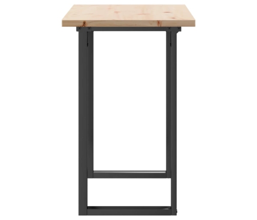 Virtuves Galds, O-Rāmis, 100X50X75,5 Cm, Priedes Koks, Čuguns Vidaxl