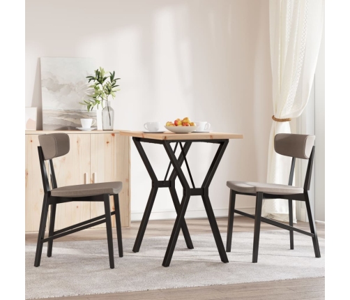 Virtuves Galds, Y-Rāmis, 80X50X75,5 Cm, Priedes Koks, Čuguns Vidaxl