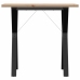 Virtuves Galds, Y-Rāmis, 80X50X75,5 Cm, Priedes Koks, Čuguns Vidaxl