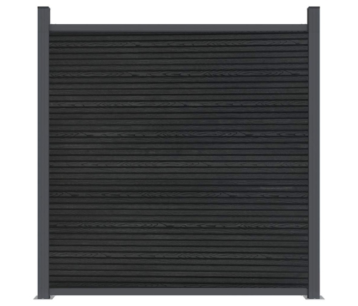 vidaXL žoga panelis, pelēks, 353x186 cm, WPC