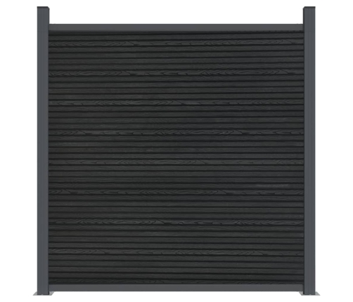 vidaXL žoga panelis, pelēks, 526x186 cm, WPC