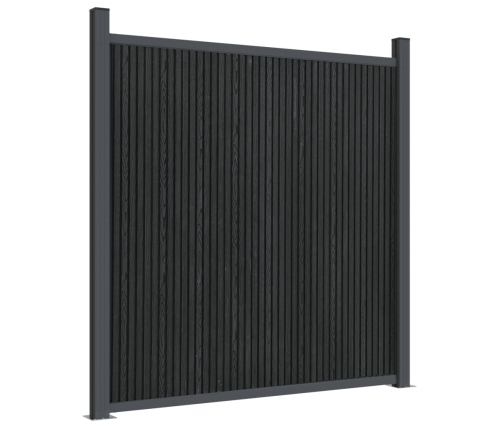 Žoga Panelis, Pelēks, 1045X186 Cm, Wpc Vidaxl