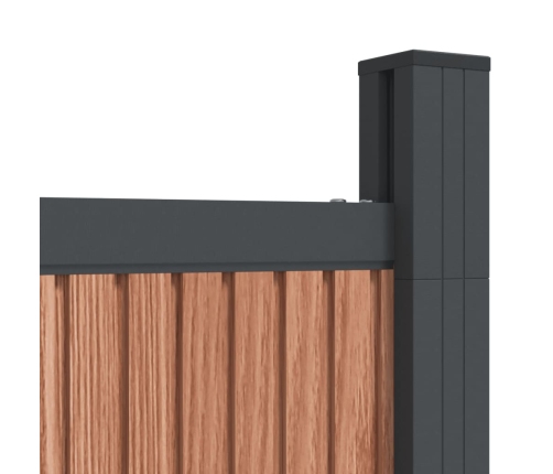 Žoga Panelis, Brūns, 526X186 Cm, Wpc Vidaxl