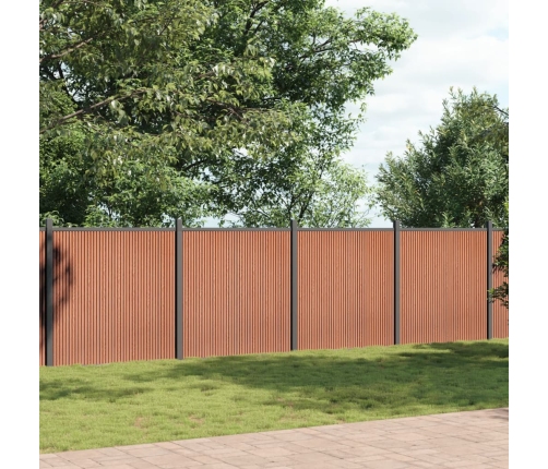 Žoga Panelis, Brūns, 1045X186 Cm, Wpc Vidaxl