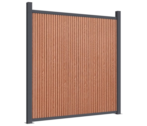 Žoga Panelis, Brūns, 1391X186 Cm, Wpc Vidaxl