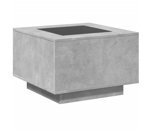 vidaXL kafijas galdiņš ar LED, 60x60x40 cm, inženierijas koks