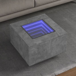 Kafijas Galdiņš Ar Led, 60X60X40 Cm, Inženierijas Koks Vidaxl