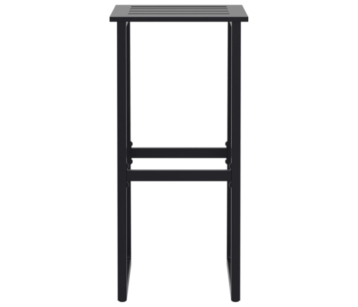 vidaXL 11-daļīgs bāra mēbeļu komplekts, melns, pulverkrāsots tērauds