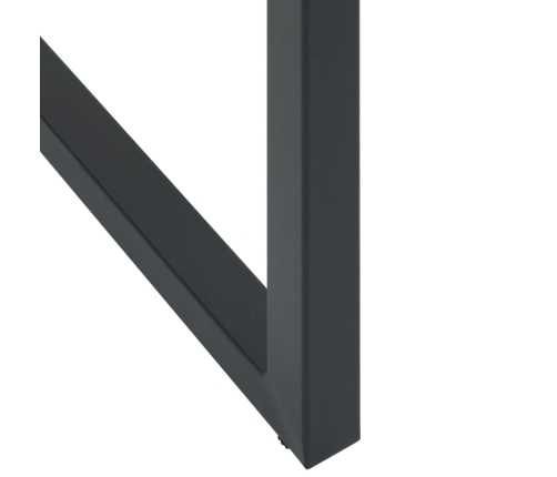 vidaXL 11-daļīgs bāra mēbeļu komplekts, melns, pulverkrāsots tērauds