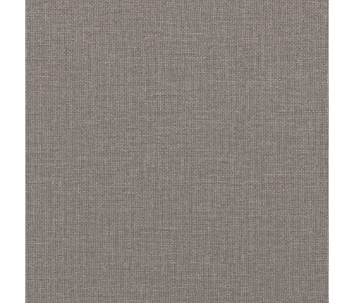 vidaXL atsperu gultas rāmis ar matraci, pelēkbrūns, 80x200 cm, audums