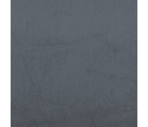 vidaXL atsperu gulta ar matraci, tumši pelēka samts, 80x200 cm