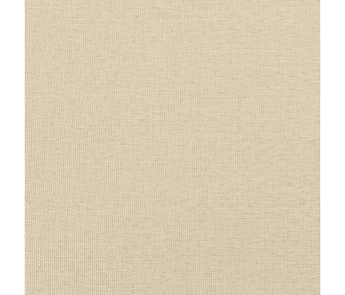 vidaXL atsperu gultas rāmis ar matraci, krēmkrāsas, 80x200 cm, audums