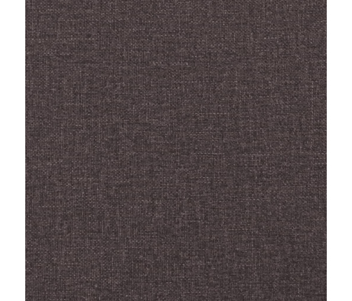 vidaXL atsperu gultas rāmis ar matraci, tumši brūna, 80x200 cm, audums