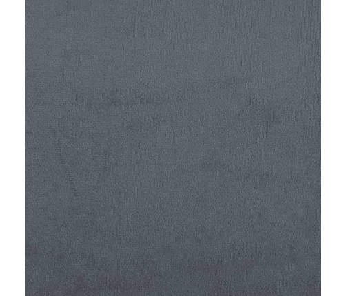 vidaXL atsperu gulta ar matraci, tumši pelēka samts, 160x200 cm