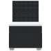 vidaXL atsperu gulta ar matraci, melna, 80x200 cm, mākslīgā āda