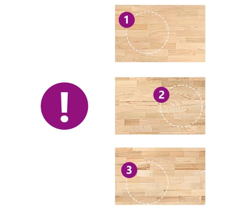 Virtuves Darba Virsma 100X63,5X2,7Cm Ozola Masīvkoks Taisnstūra Vidaxl