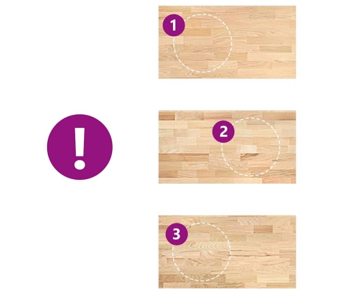 Virtuves Darba Virsma 120X63,5X2,7Cm Ozola Masīvkoks Taisnstūra Vidaxl