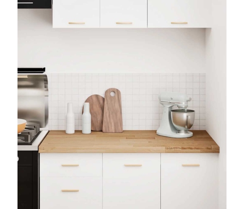 Virtuves Darba Virsma 120X63,5X4 Cm Ozola Masīvkoks Taisnstūra Vidaxl