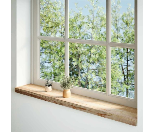 vidaXL palodzes 2 gb., neapstrādāts, 120x20x2 cm, ozola masīvkoks