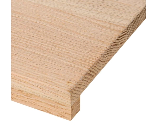 vidaXL palodzes 2 gb., neapstrādāts, 120x20x2 cm, ozola masīvkoks