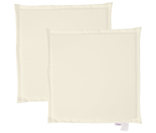 vidaXL dārza sēdekļu paliktņi, 2 gb., krēmkrāsas, 45x45x2 cm, kvadrāta