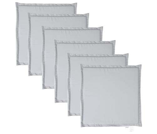 vidaXL dārza sēdekļu paliktņi 6 gb. gaiši pelēks 45x45x2 cm kvadrāta