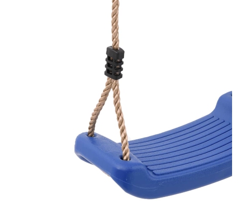 vidaXL āra šūpoles bērniem, vienvietīgas, regulējama virve, zils