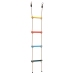 vidaXL virvju kāpnes bērniem ar 4 kāpšļiem, daudzkrāsainas