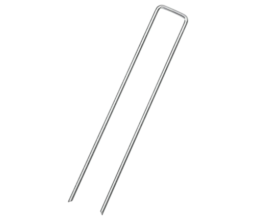 Zemes Mietiņi, 25 Gab., U-Forma, 20X4 Cm, Cinkots Tērauds Vidaxl