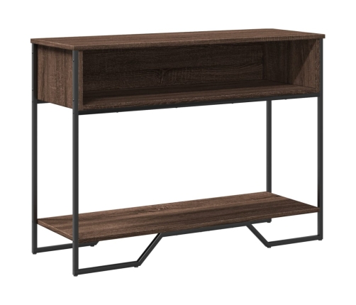 vidaXL konsoles galdiņš, brūns, 100x35x74,5 cm, inženierijas koks