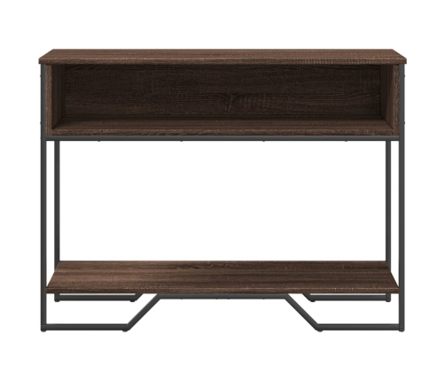 vidaXL konsoles galdiņš, brūns, 100x35x74,5 cm, inženierijas koks
