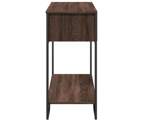 vidaXL konsoles galdiņš, brūns, 100x35x74,5 cm, inženierijas koks