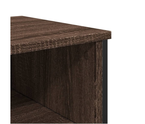 vidaXL konsoles galdiņš, brūns, 100x35x74,5 cm, inženierijas koks