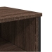 vidaXL konsoles galdiņš, brūns, 100x35x74,5 cm, inženierijas koks