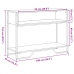 vidaXL konsoles galdiņš, brūns, 100x35x74,5 cm, inženierijas koks