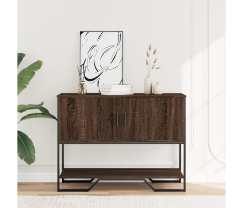 vidaXL konsoles galdiņš, brūns, 100x35x74,5 cm, inženierijas koks