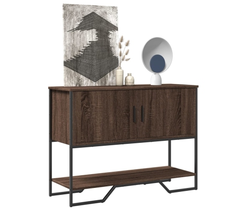 vidaXL konsoles galdiņš, brūns, 100x35x74,5 cm, inženierijas koks