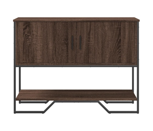 vidaXL konsoles galdiņš, brūns, 100x35x74,5 cm, inženierijas koks