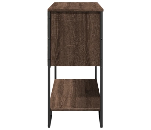 vidaXL konsoles galdiņš, brūns, 100x35x74,5 cm, inženierijas koks
