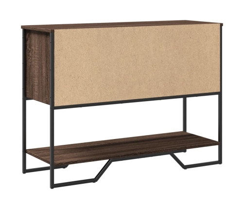 vidaXL konsoles galdiņš, brūns, 100x35x74,5 cm, inženierijas koks