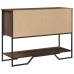 vidaXL konsoles galdiņš, brūns, 100x35x74,5 cm, inženierijas koks