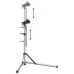 vidaXL velosipēdu remonta statīvs, salokāms, 102-160 cm, alumīnijs