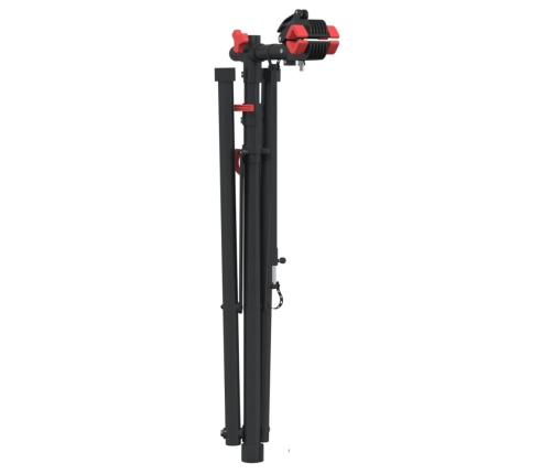 vidaXL velosipēdu remonta statīvs salokāms 92-152 cm sarkans tērauds