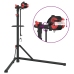 vidaXL velosipēdu remonta statīvs salokāms 92-152 cm sarkans tērauds