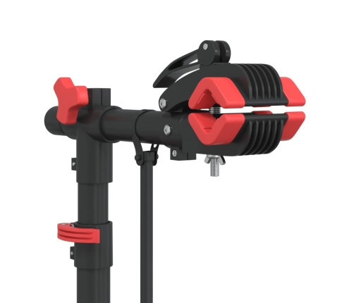 vidaXL velosipēdu remonta statīvs salokāms 92-152 cm sarkans tērauds